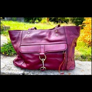 Rebecca Minkoff oxblood tote bag